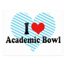 I Love Academic Bowl Postcards