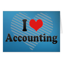 I Love Accounting Greeting Card