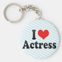 I Love Actress Keychains