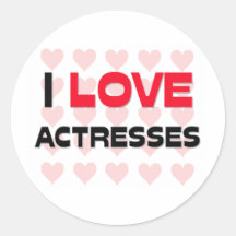 I LOVE ACTRESSES STICKERS