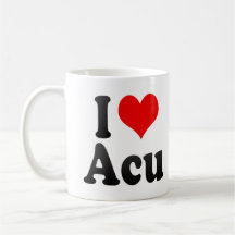 I Love Acu, Brazil Mugs