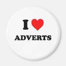 I Love Adverts Magnet
