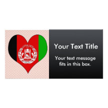 I Love Afghanistan Photo Greeting Card
