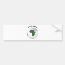 I LOVE AFRICA--DESIGN 1 FROM 933958STORE BUMPER STICKER