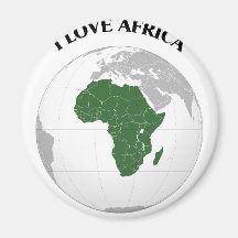 I LOVE AFRICA--DESIGN 1 FROM 933958STORE REFRIGERATOR MAGNET