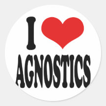 I Love Agnostics Stickers