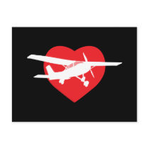 I Love Airplanes Postcards