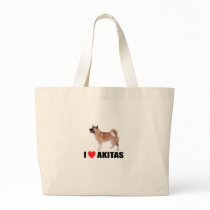I Love Akitas Bag