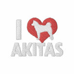 I Love Akitas Women's embroidered shirts