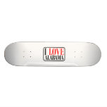 I Love Alabama Design Skate Board