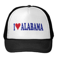I Love Alabama Hats
