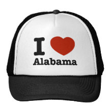 I Love Alabama Hats