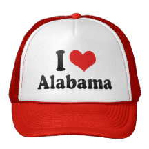 I Love  Alabama Hats