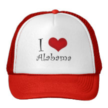 I Love Alabama Mesh Hat