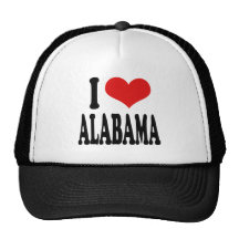 I Love Alabama Mesh Hat