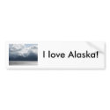 I love Alaska! Bumper Sticker bumper stickers