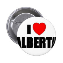 I Love Alberta Pin