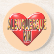 I love Albuquerque Beverage Coaster