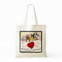 I love all Gods Creatures Canvas Bags