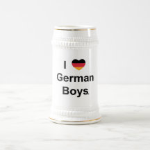 I Love allemands Boys - BEER JUG Tasse