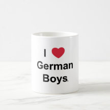 I Love allemands Boys Mugs À Café