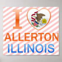 I Love Allerton, IL Print