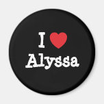 I love Alyssa heart T-Shirt Magnet
