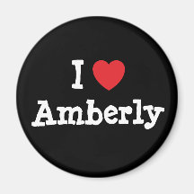 I love Amberly heart T-Shirt Fridge Magnet