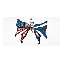 i Love america and scotland!! Photo Card Template