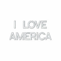 I LOVE AMERICA embroidered shirts