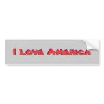 I love America, I Love America Bumper Stickers