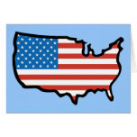 I Love America - United States Flag Greeting Cards