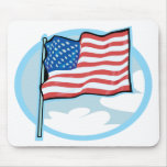 I Love America - United States Flag Mouse Pads
