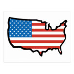 I Love America - United States Flag Post Card