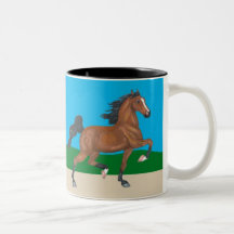 I Love American  Saddlebreds Coffee Mugs