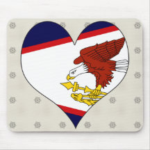 I Love American Samoa Mouse Pad