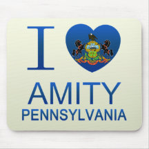 I Love Amity, PA Mousepad