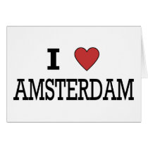 I Love Amsterdam Greeting Card