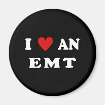 I Love An EMT Refrigerator Magnets
