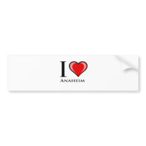 I Love Anaheim Bumper Stickers