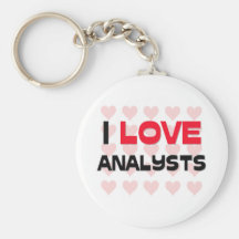 I LOVE ANALYSTS KEY CHAINS