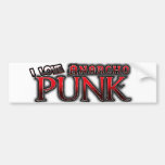 I Love Anarcho PUNK music Bumper Stickers