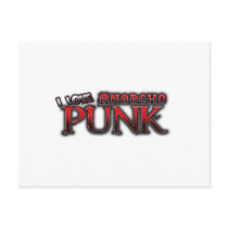 I Love Anarcho PUNK music Postcards