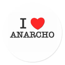 I Love Anarcho Stickers