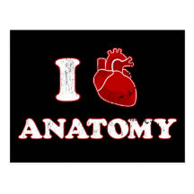 i love anatomy postcards