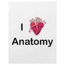 I Love Anatomy with human heart! Flyer