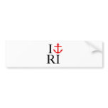 I Love (Anchor) RI bumper stickers