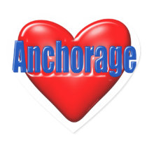 I Love Anchorage Alaska Sticker