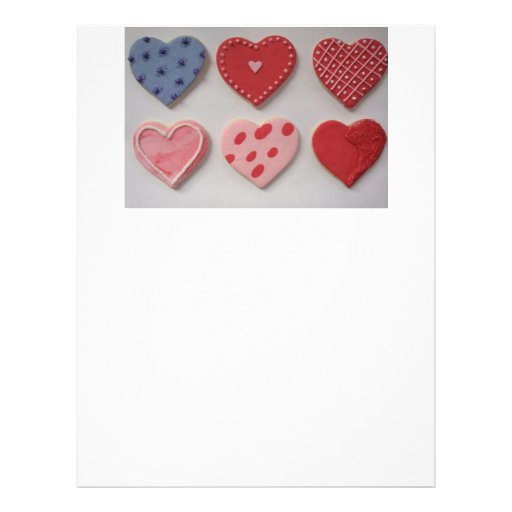 I Love and Heart Cookies Customized Letterhead