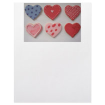 I Love and Heart Cookies Customized Letterhead